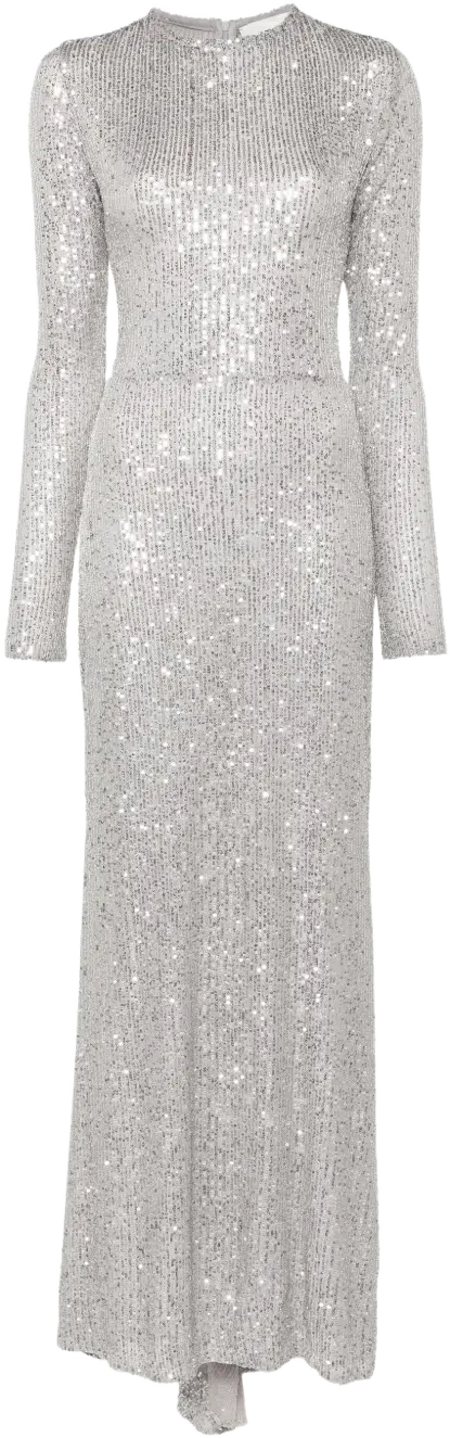 sequined maxi dress