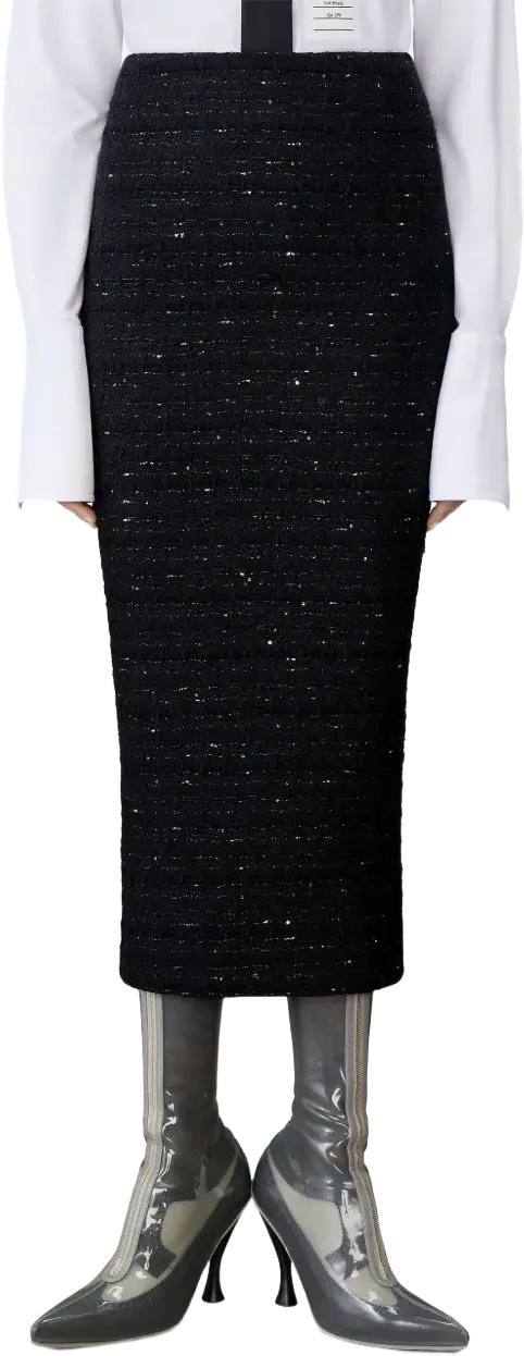 tweed pencil skirt