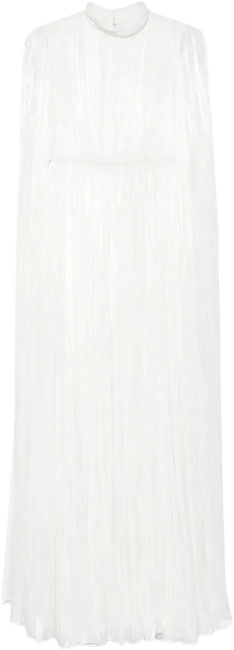 pleated gown