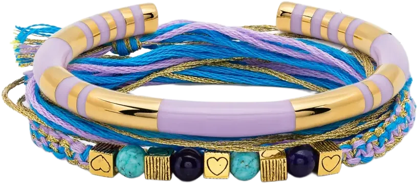 Honolulu and Positano bracelet (set of two)