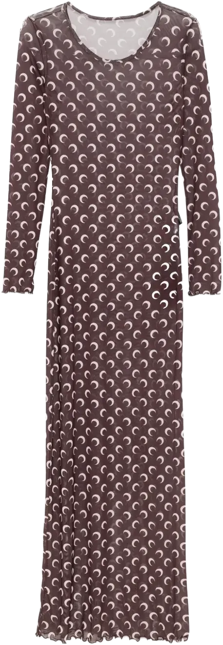 Moon-print maxi dress