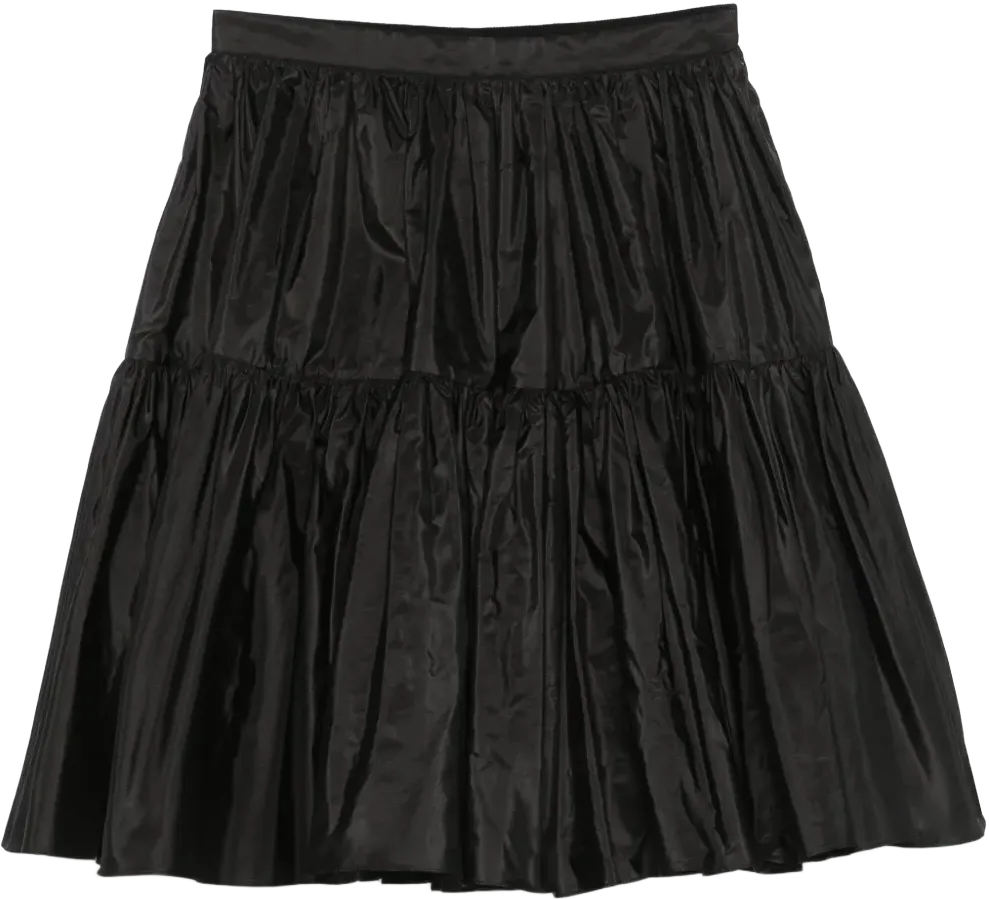 taffeta silk skirt