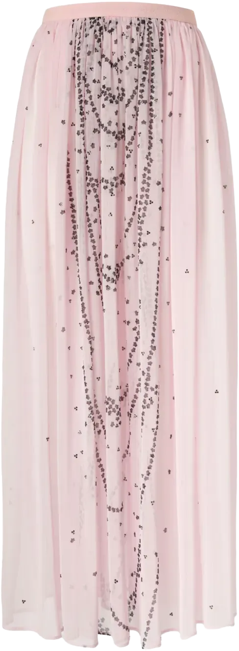 plissé maxi skirt