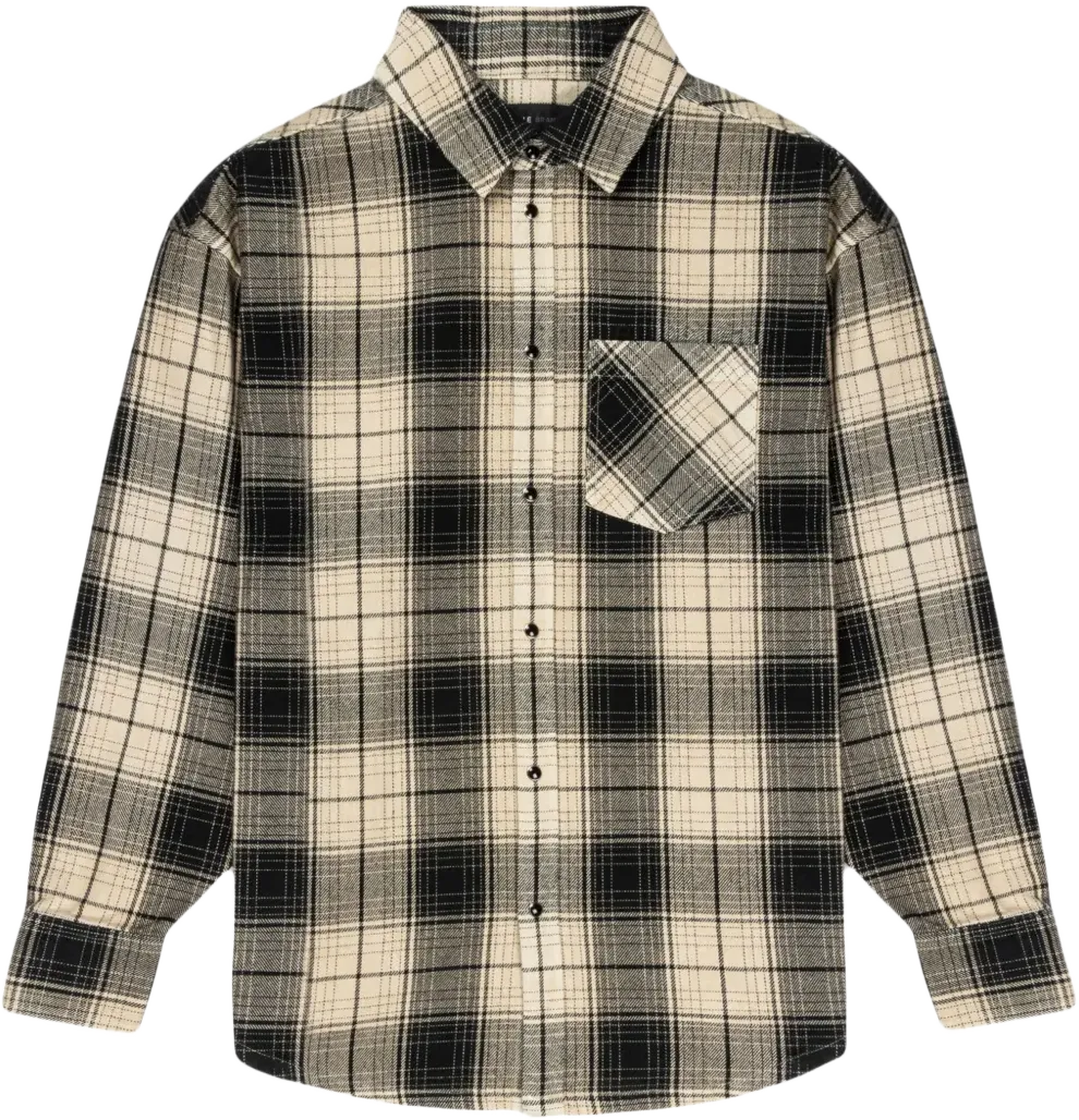 Wordmark Plaid Western shirt