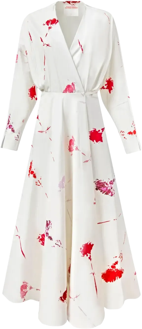 cotton wrap dress