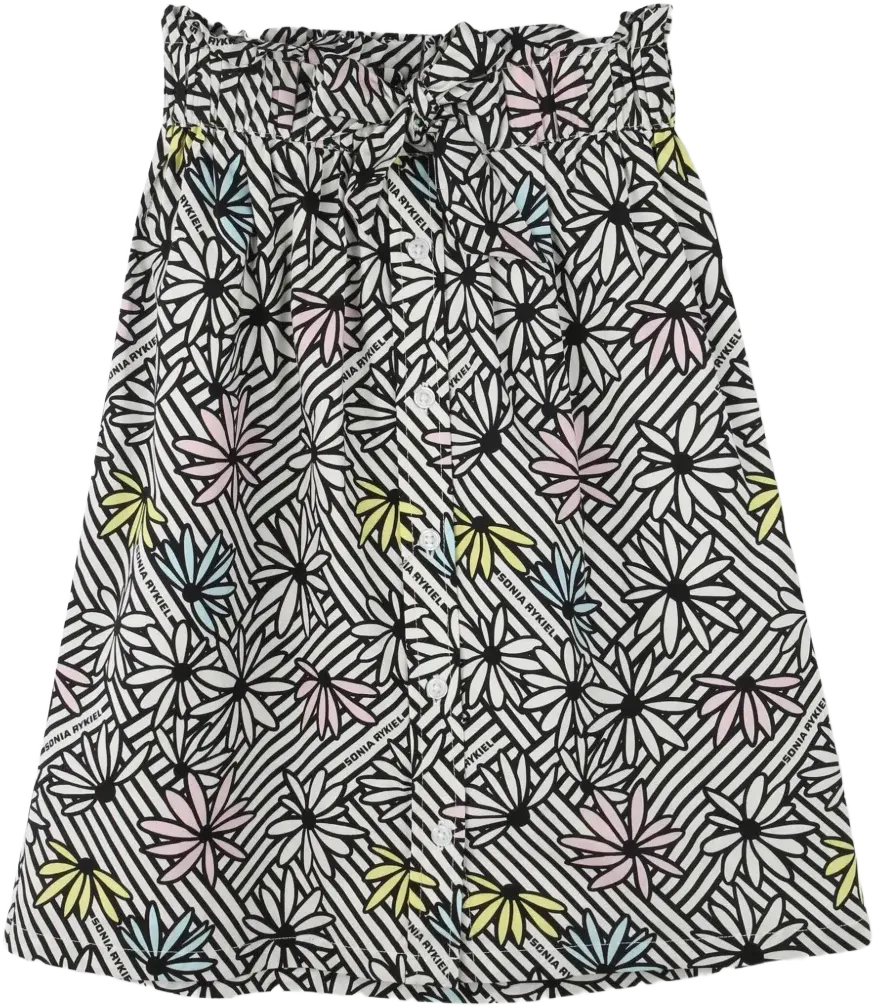 graphic-print midi skirt 