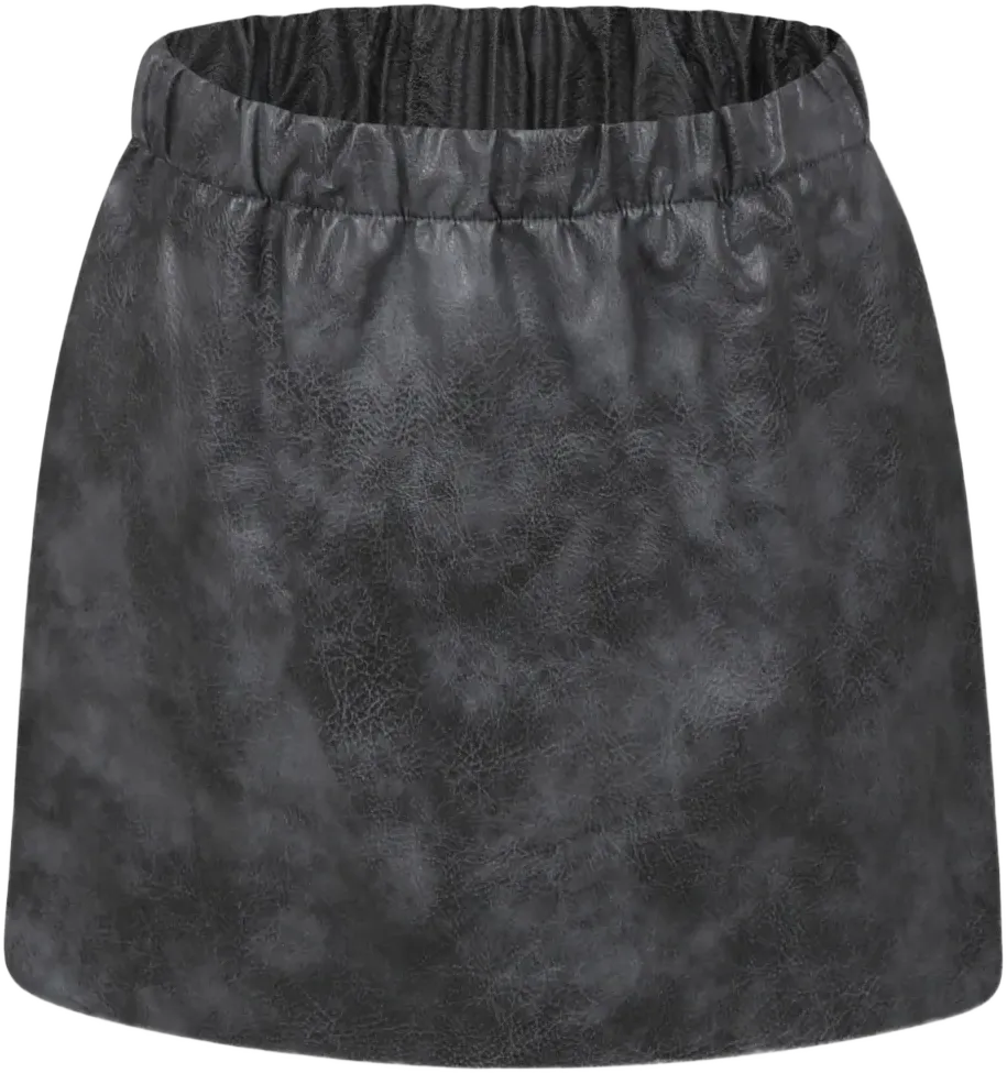 faux-leather skirt 