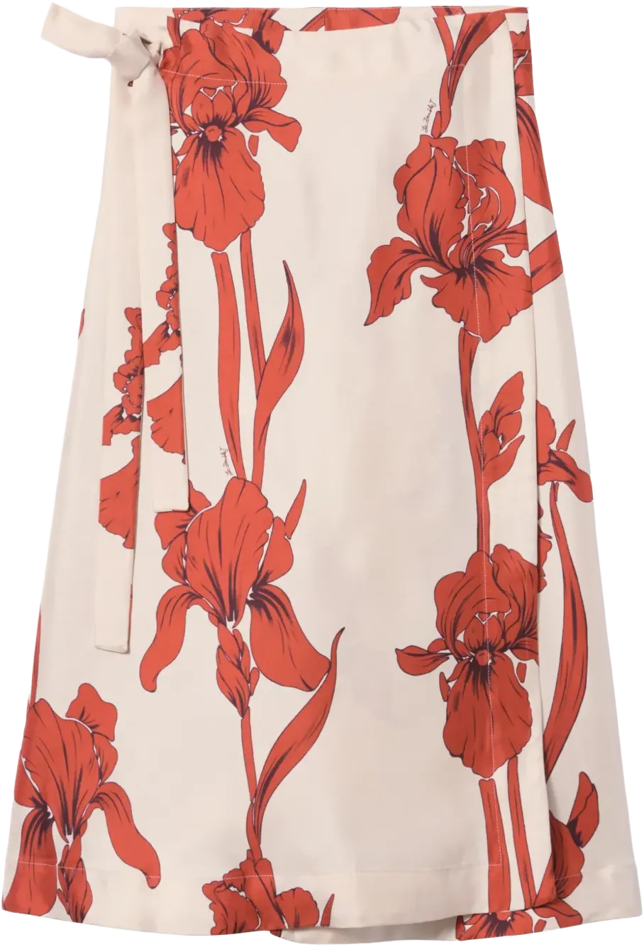 wrap-design skirt 