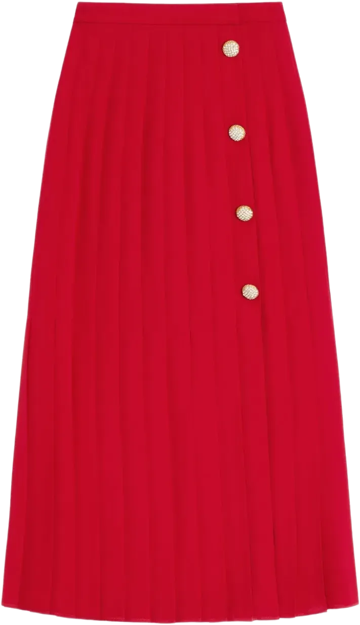 georgette midi skirt