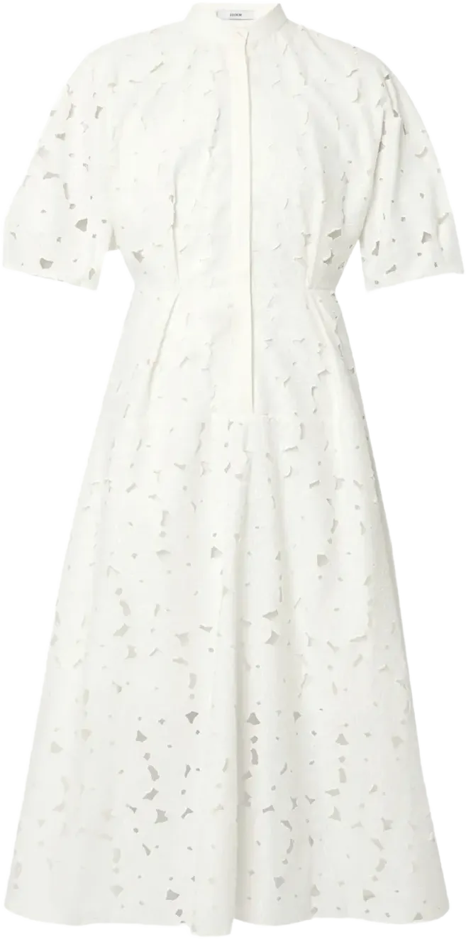 short-sleeve midi dress