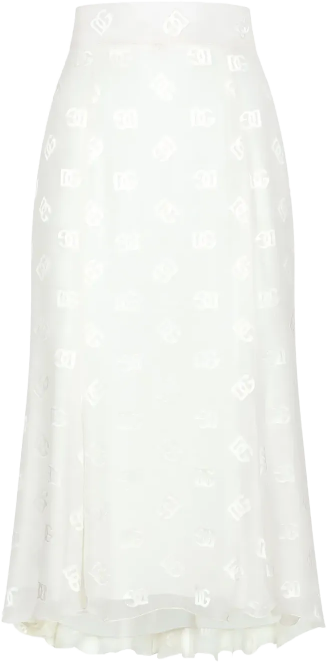 DG logo godet skirt