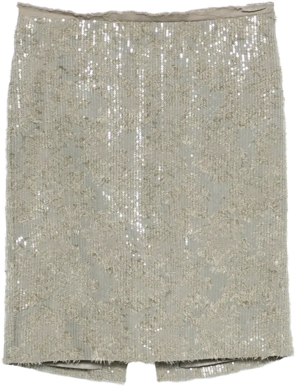 sequinned mini skirt