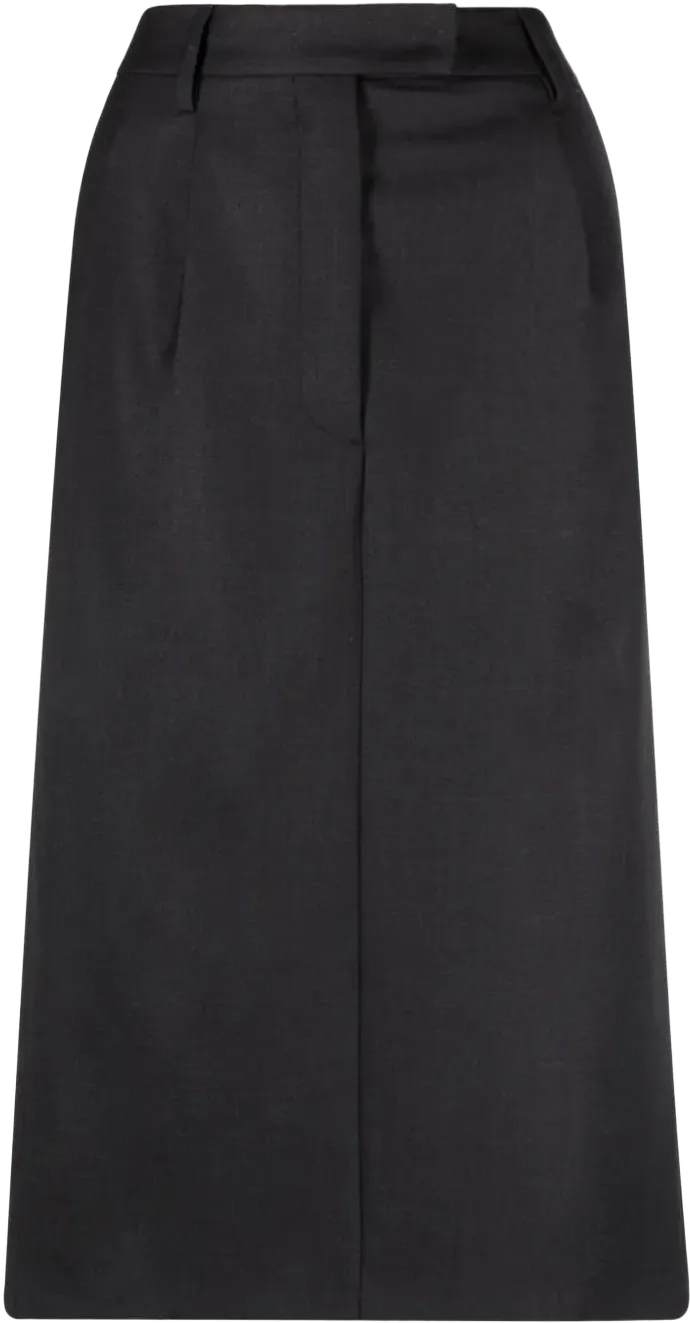 high waist midi skirt