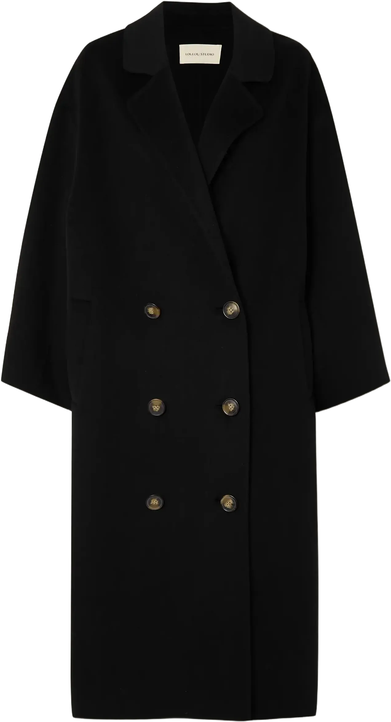 Borneo oversized double-breasted wool and cashmere-blend coat
