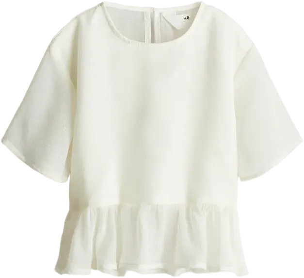 Chiffon Peplum Top