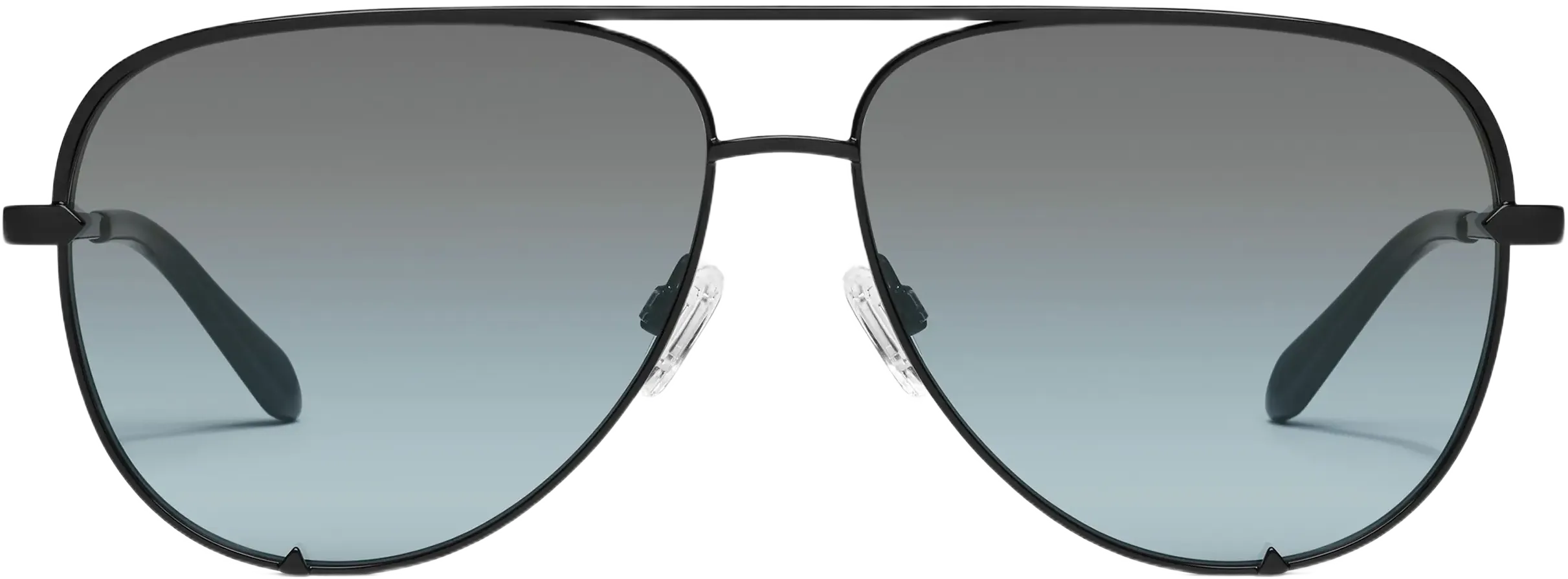 QUAY High Key 64mm Oversize Aviator Sunglasses