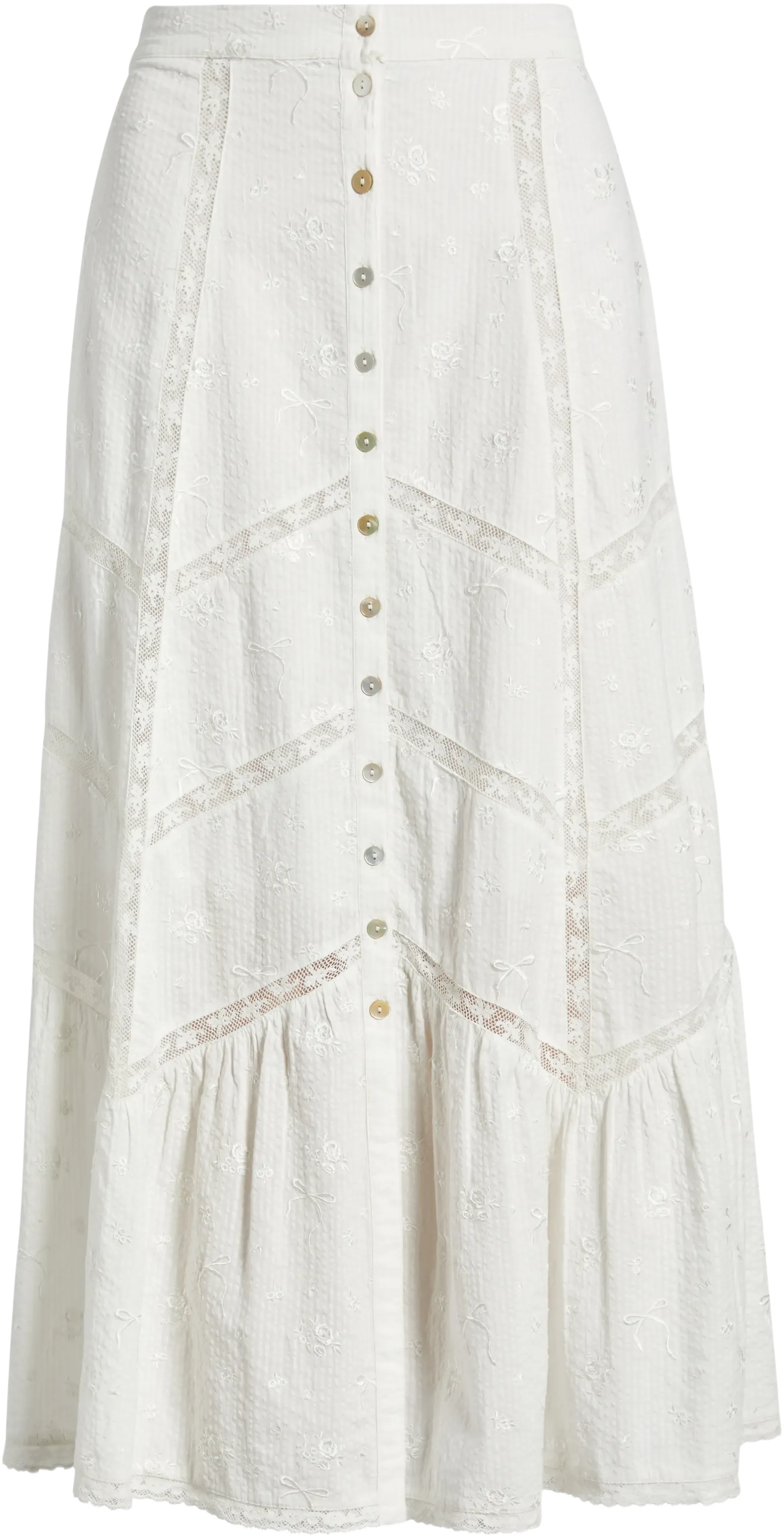 LoveShackFancy Ritson Cotton Skirt