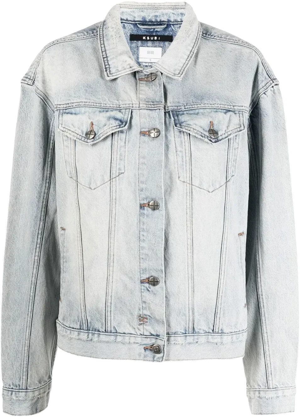 oversized-cut denim jacket