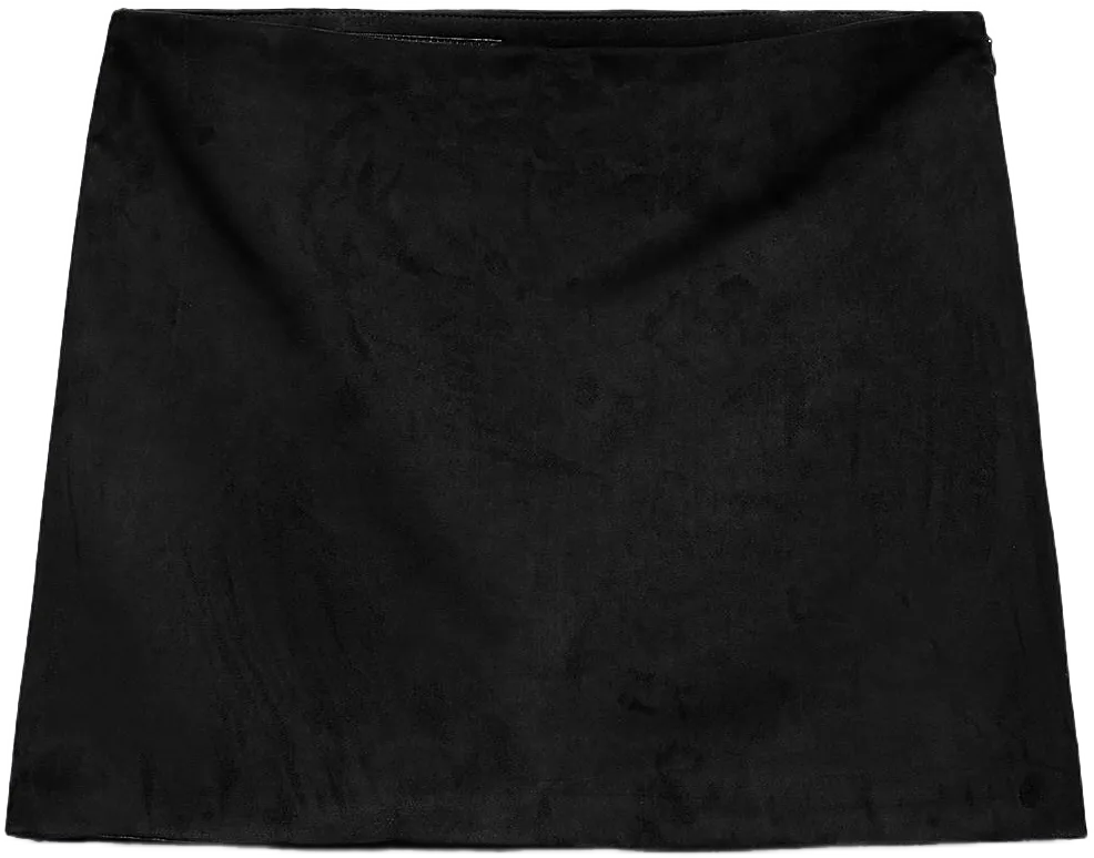 FAUX SUEDE MINI SKIRT