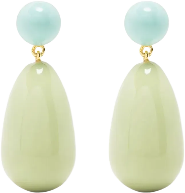 enamel drop earrings