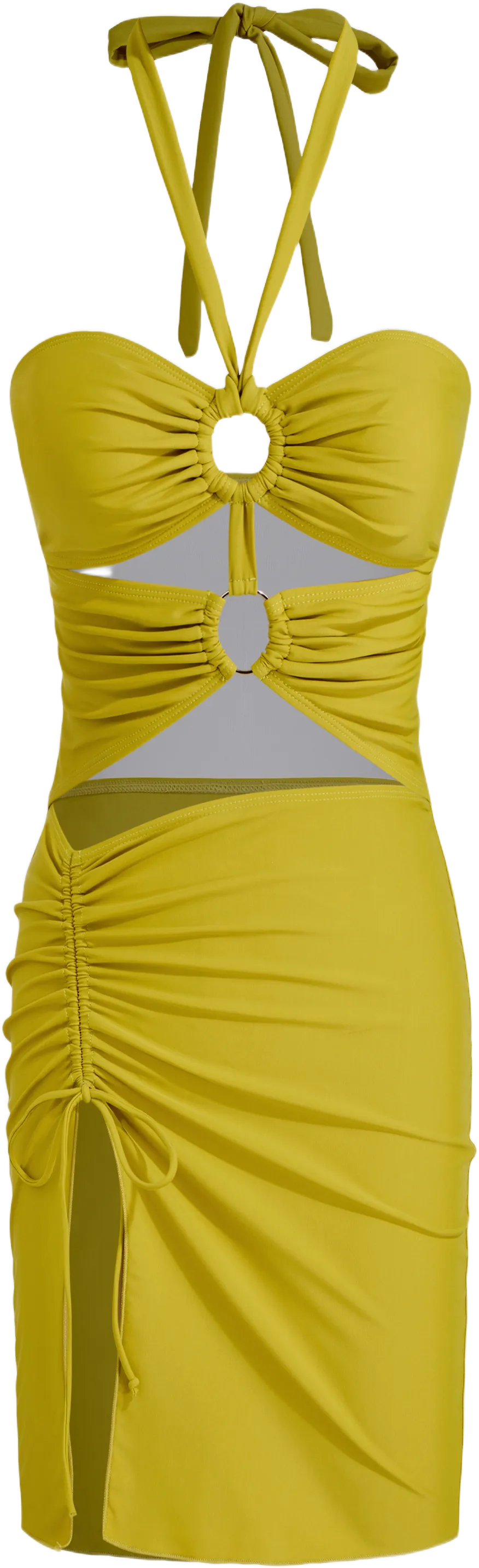 Shaping Sweetheart Cut Out One Piece Swimsuit & Drawstring Cover Up Skirt