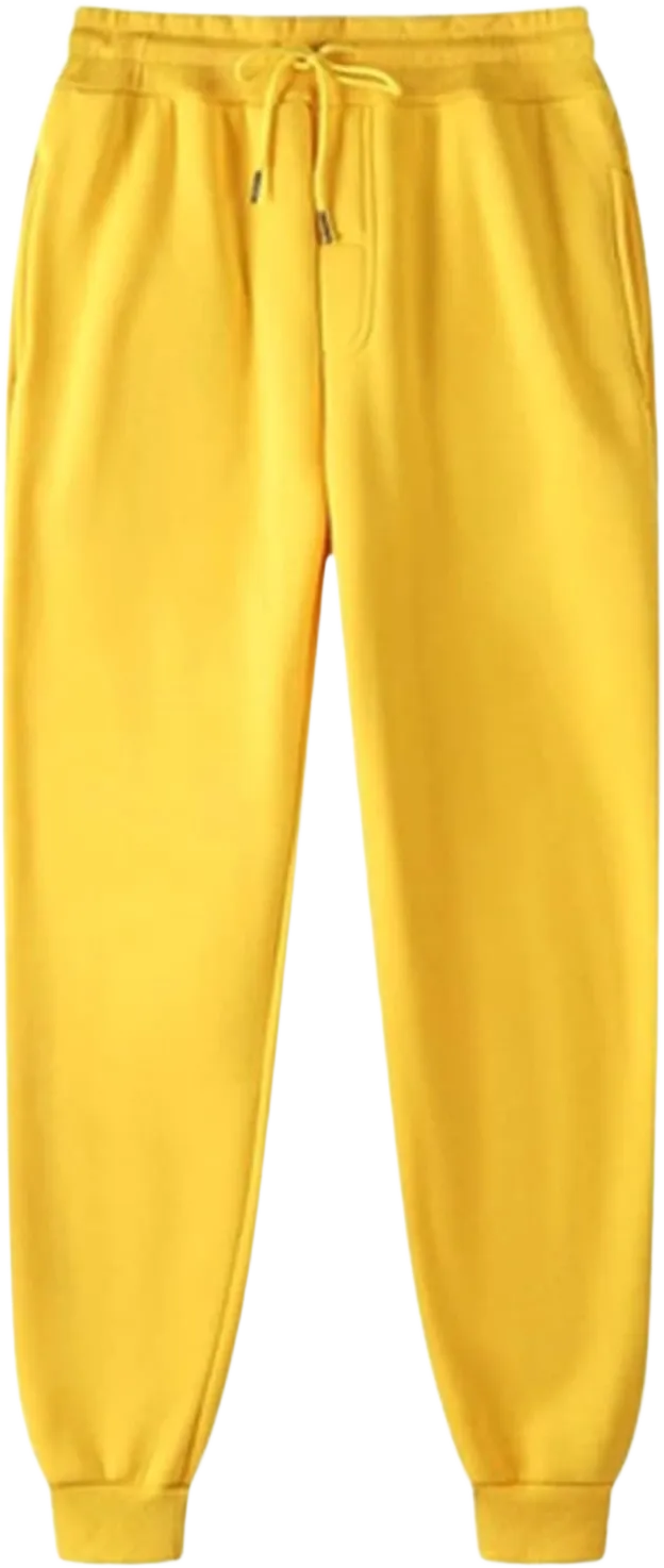LRMQS Womens Joggers Pants Elastic Waisted Sweatpant with Pockets Casual Active Workout Running Sports Trousers XX-Large Yellow #14