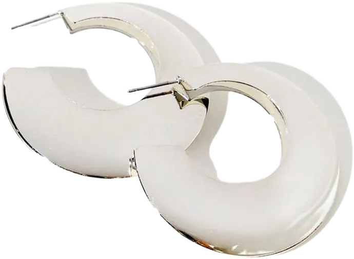 Wide-Band Hoop Earrings