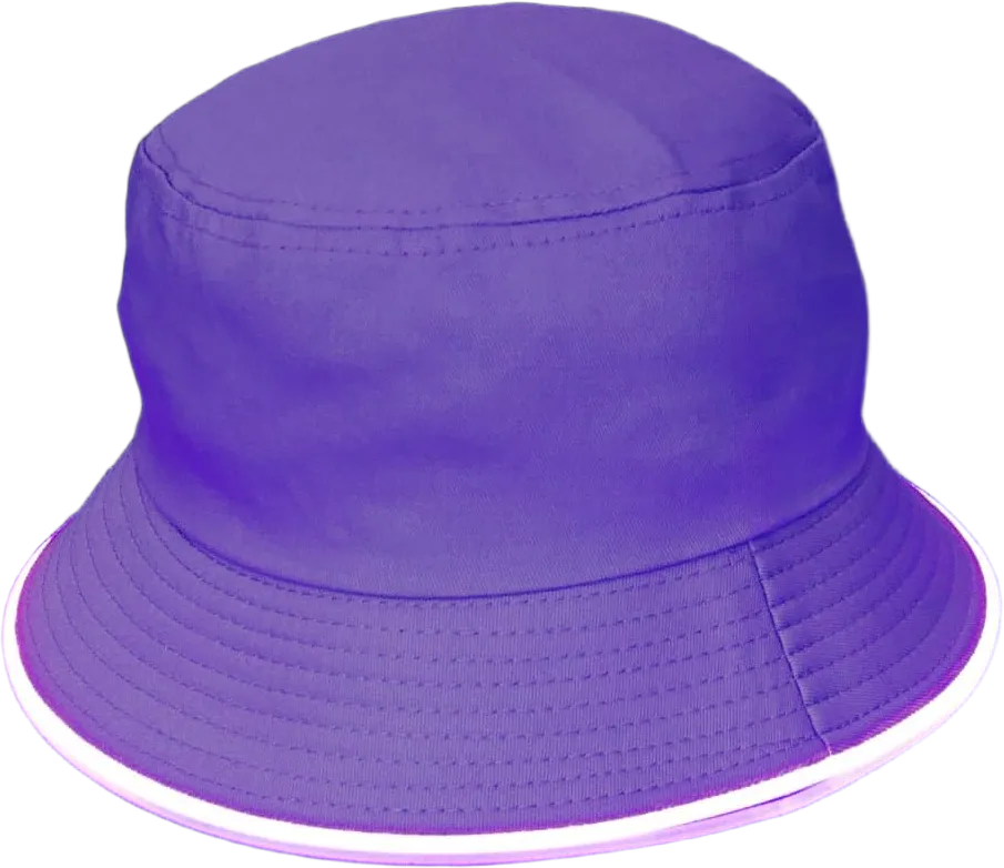 House Of Rave LED Bucket Hat - Neon Rave Accessory & Festival Outfit - Light Up Rave Bucket Hat for Men, Women