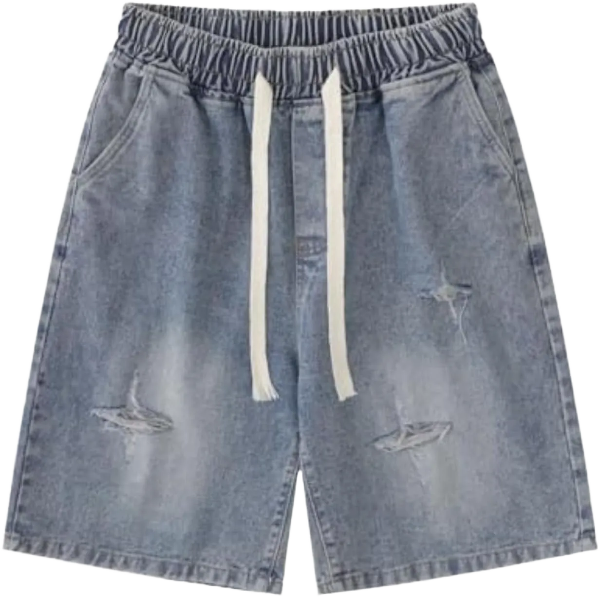Y2k Star Jorts - Unisex Wash Baggy Jorts Jean Shorts Men Mid Thigh Denim Shorts Women, Casual Loose Fit Streetwear Medium C-1