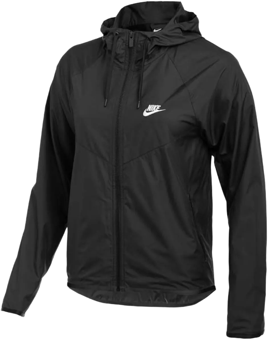 Nike WOMEN'S TEAM WINDRUNNER JACKET (Black, Large)