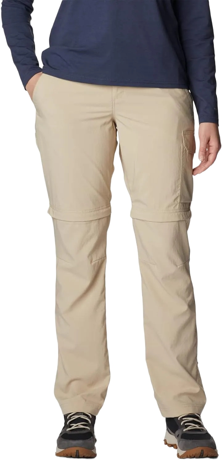 Columbia Women's Silver Ridge Utility Convertible Pant 4 Ancient Fossil