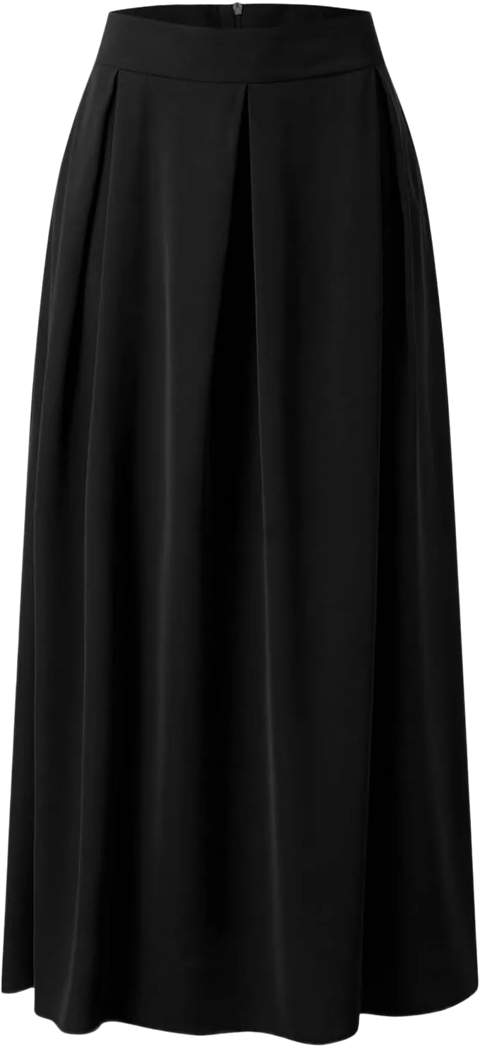 Women's Large Solid Color Pocket High Waist Ol Half Skirt Pleated Skirt Maternity Skirt