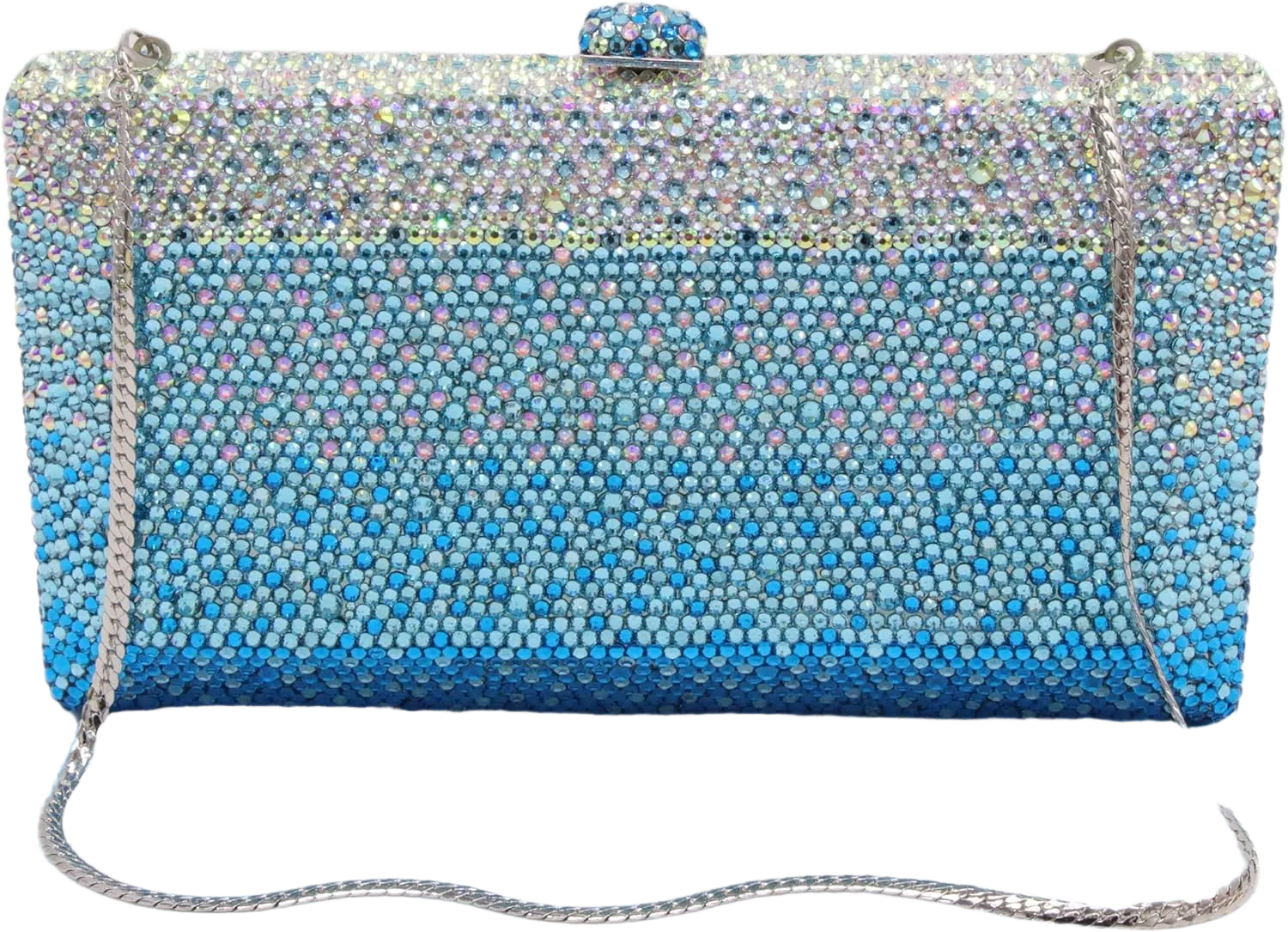 Luxury Crystal Clutch Purses for women Rhinestone Bride Wedding Party Evening Bag AB Stone Box Handbag for Prom Birthday