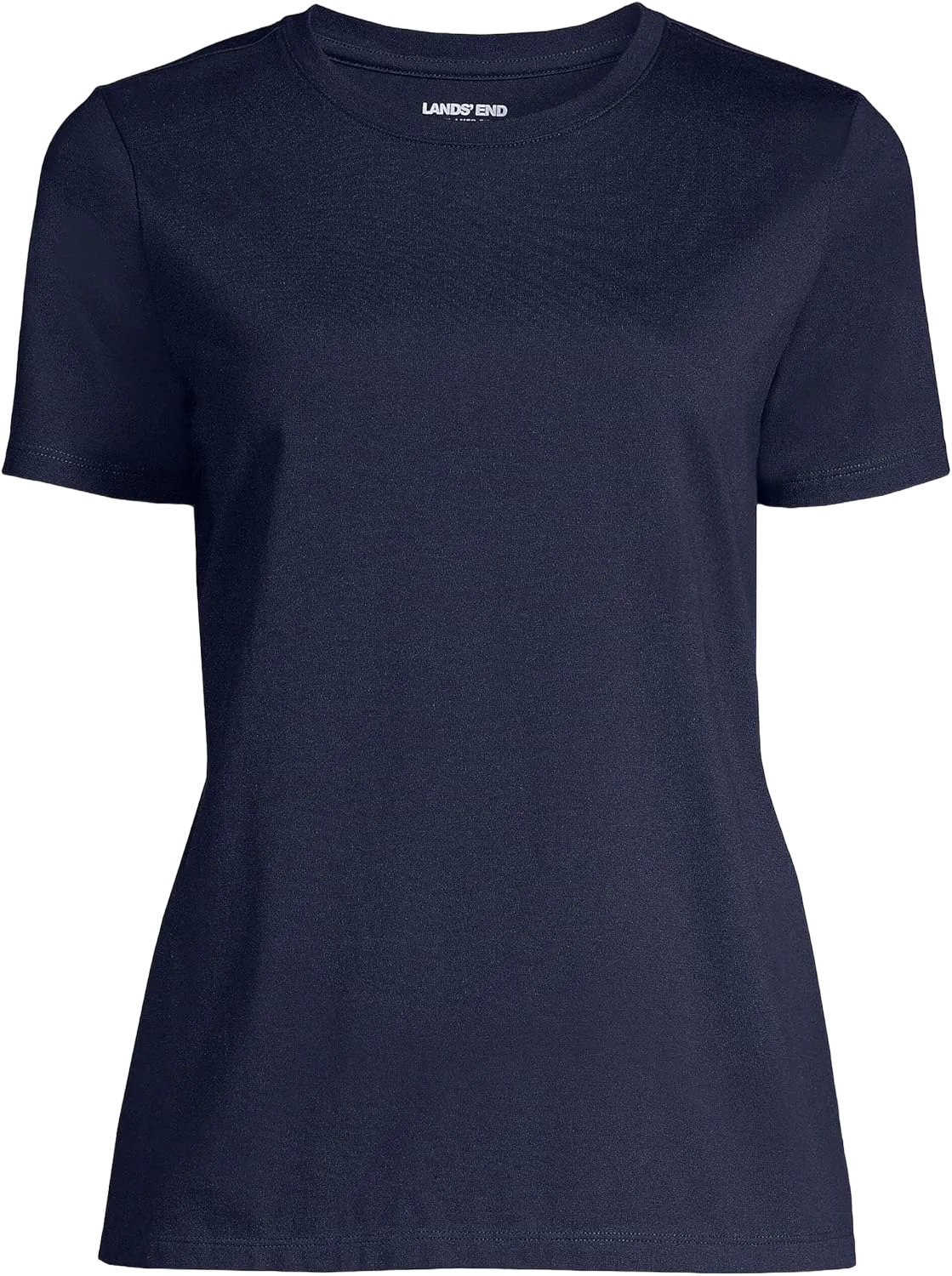 Lands' End Women's Relaxed American-Grown Supima Cotton Crew Neck T-Shirt