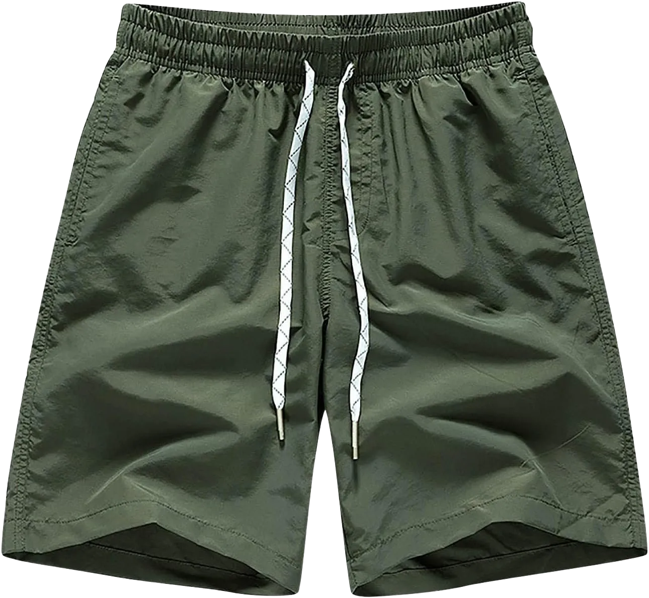 RTRDE Men's Swimming Trunks Shorts Swimming Quick Dry Shorts Summer Holiday Beach Board Shorts Swimsuit, M-4XL 4X-Large Hm1-army Green