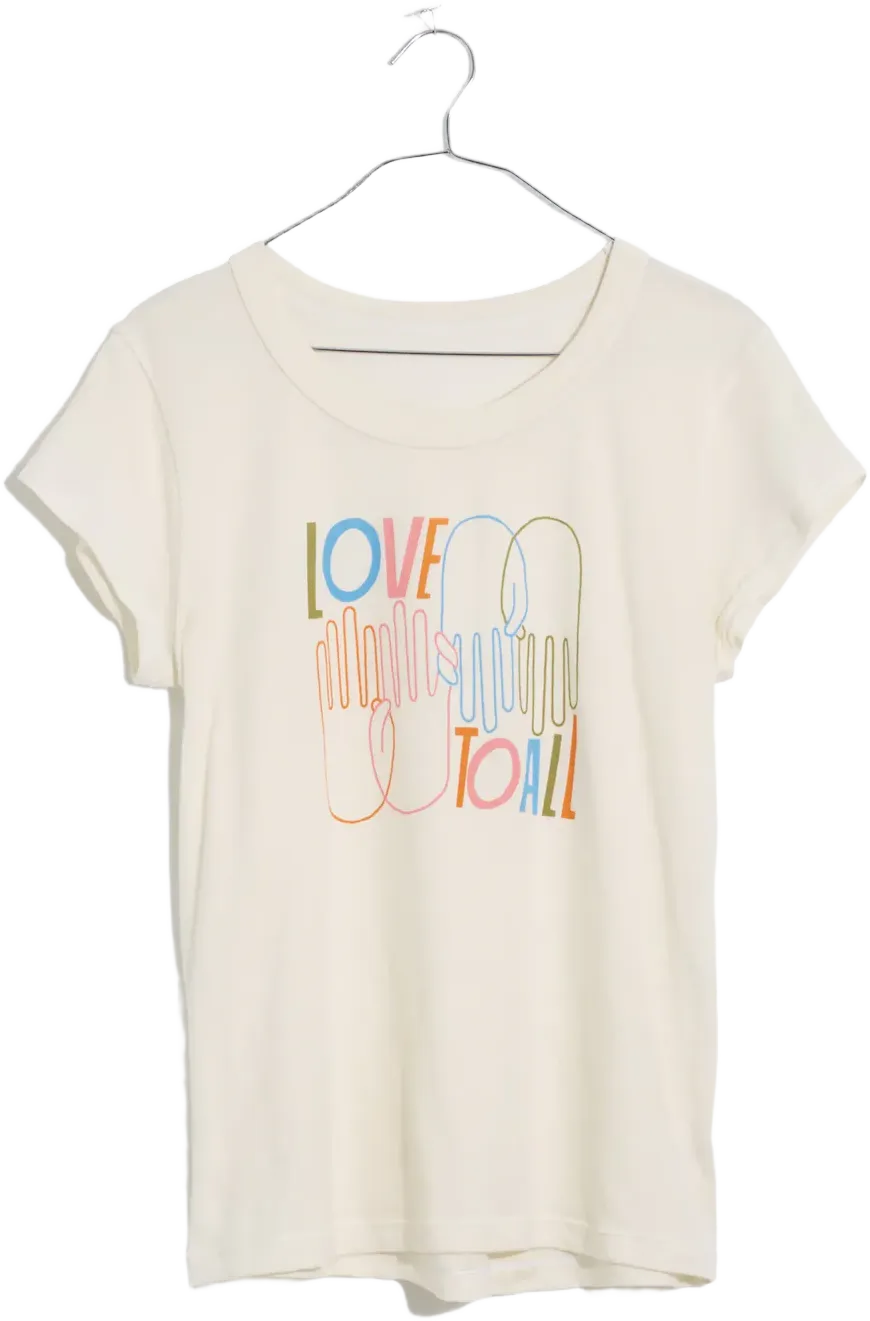 Madewell x Lisa Congdon Love To All Pride Perfect Vintage Tee