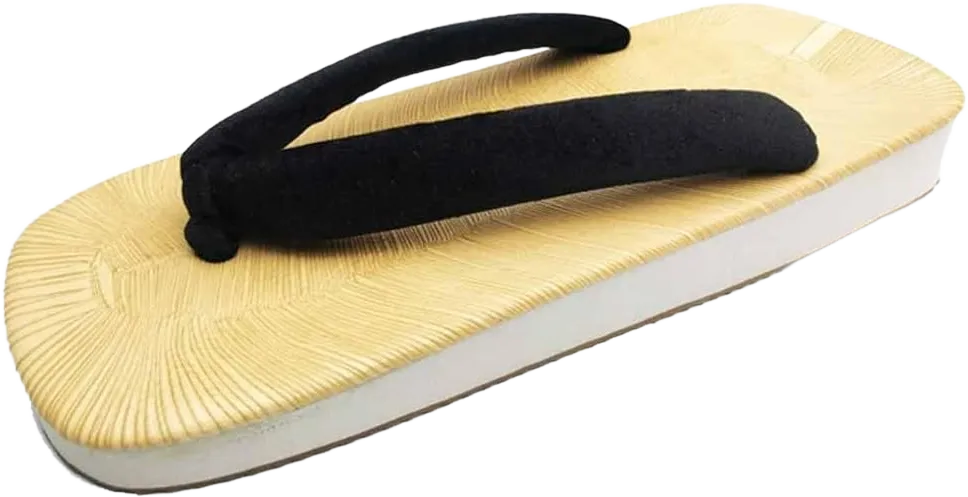 GHYUB Japanese Wooden Clogs PU Sandals Traditional Shoes Geta，flip Flops for Men，Women's and Men's Casual Soft Non-Slip Open Toed Mute Slippers (Color : Black, Size : EUR44/45)