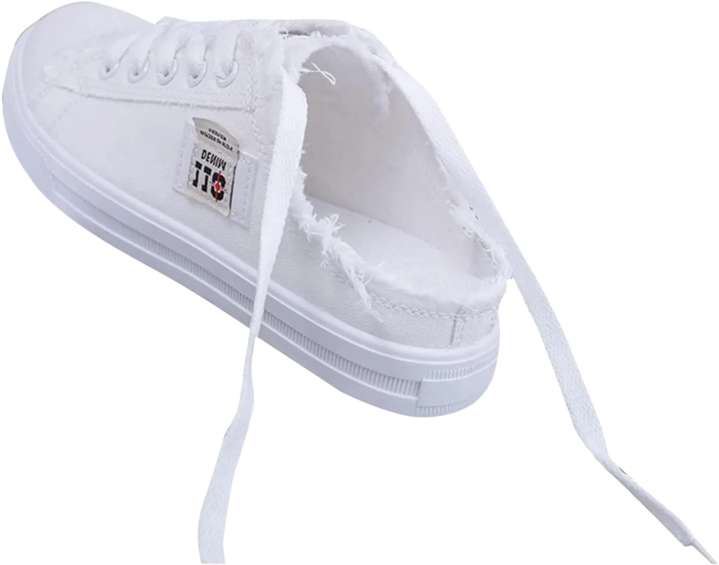 Fashion Canvas Shoes for Women Casual Shoes Women Flat Canvas Shoes Mens Shoes Comfortable Casual 8 Wide White