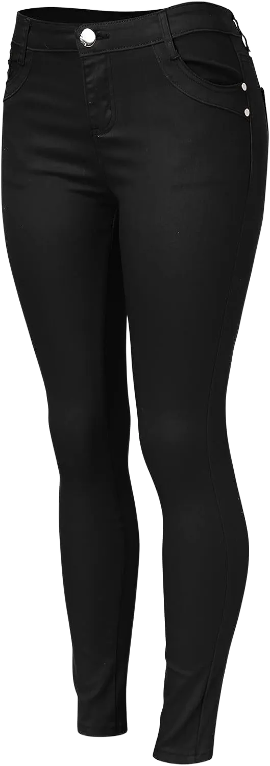 High Waist Leggings for Women Soft Stretchy Shaping Tummy Control Gym Athletic Yoga Pants Scrunch Butt Trouser 5593-hjalc-black-4 Large