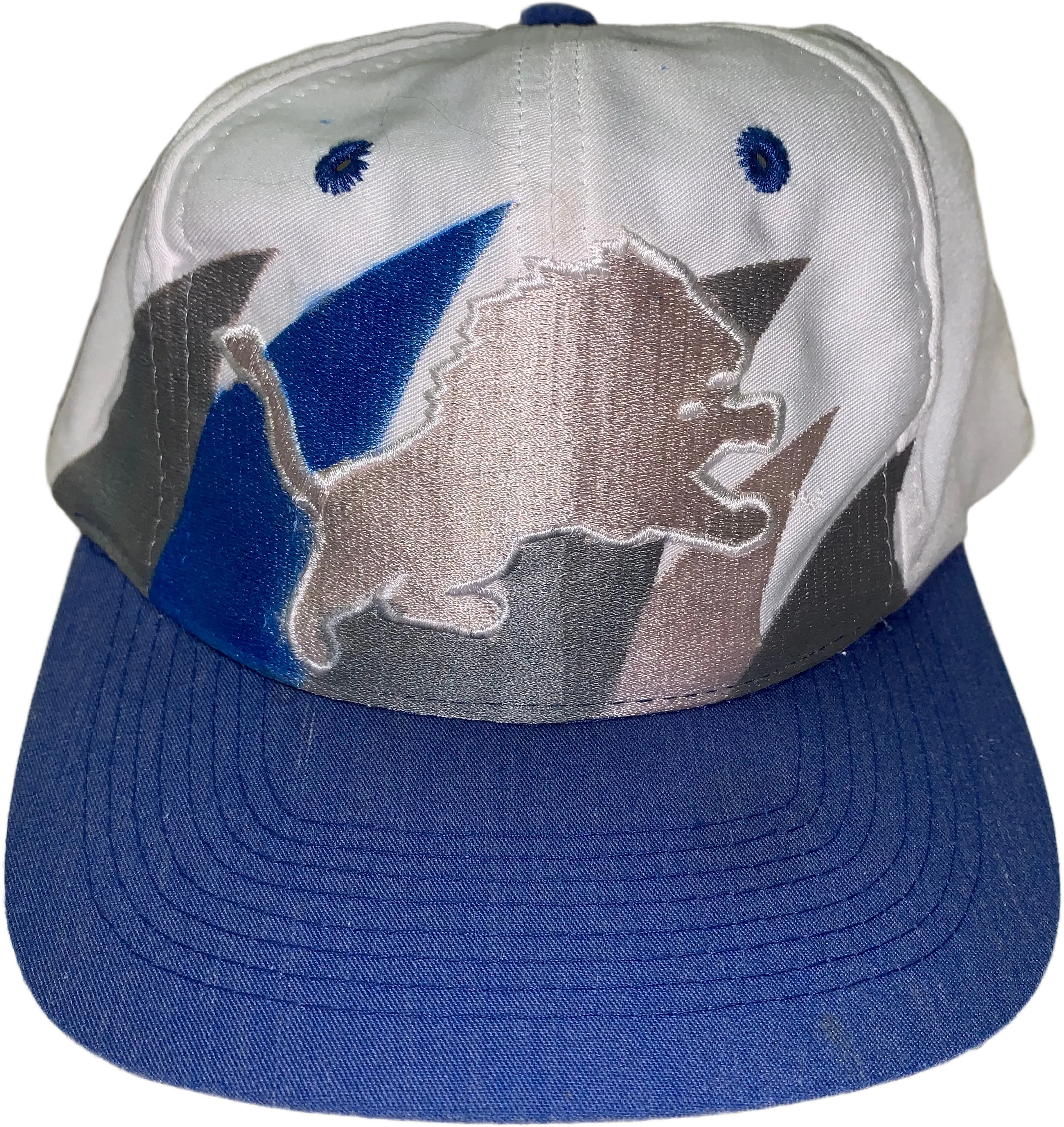 Detroit Lions X Logo Athletic Double Sharktooth Rare Vintage Snapback Hat