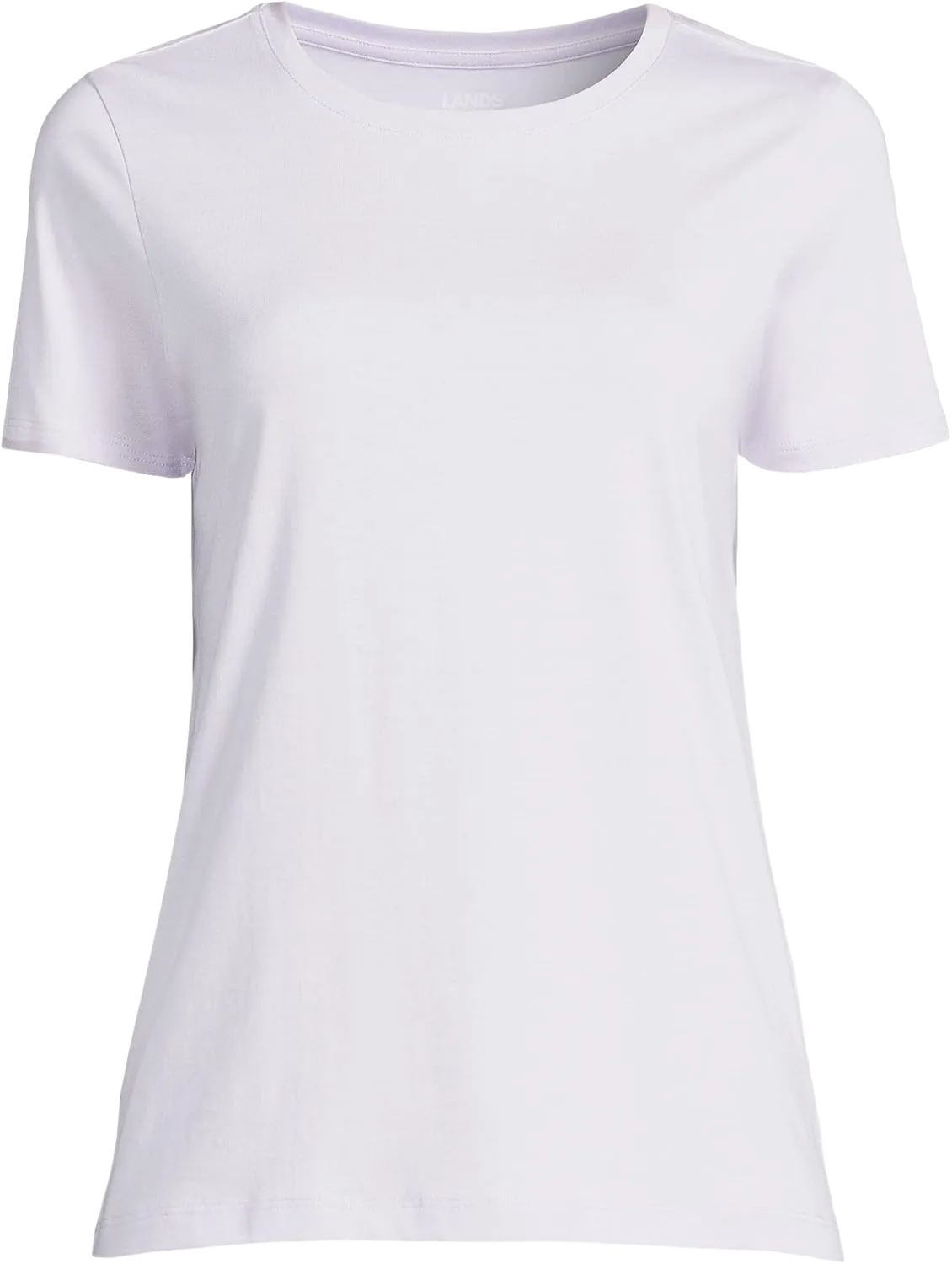 Lands' End Women's Relaxed Supima Cotton Crew Neck T-Shirt