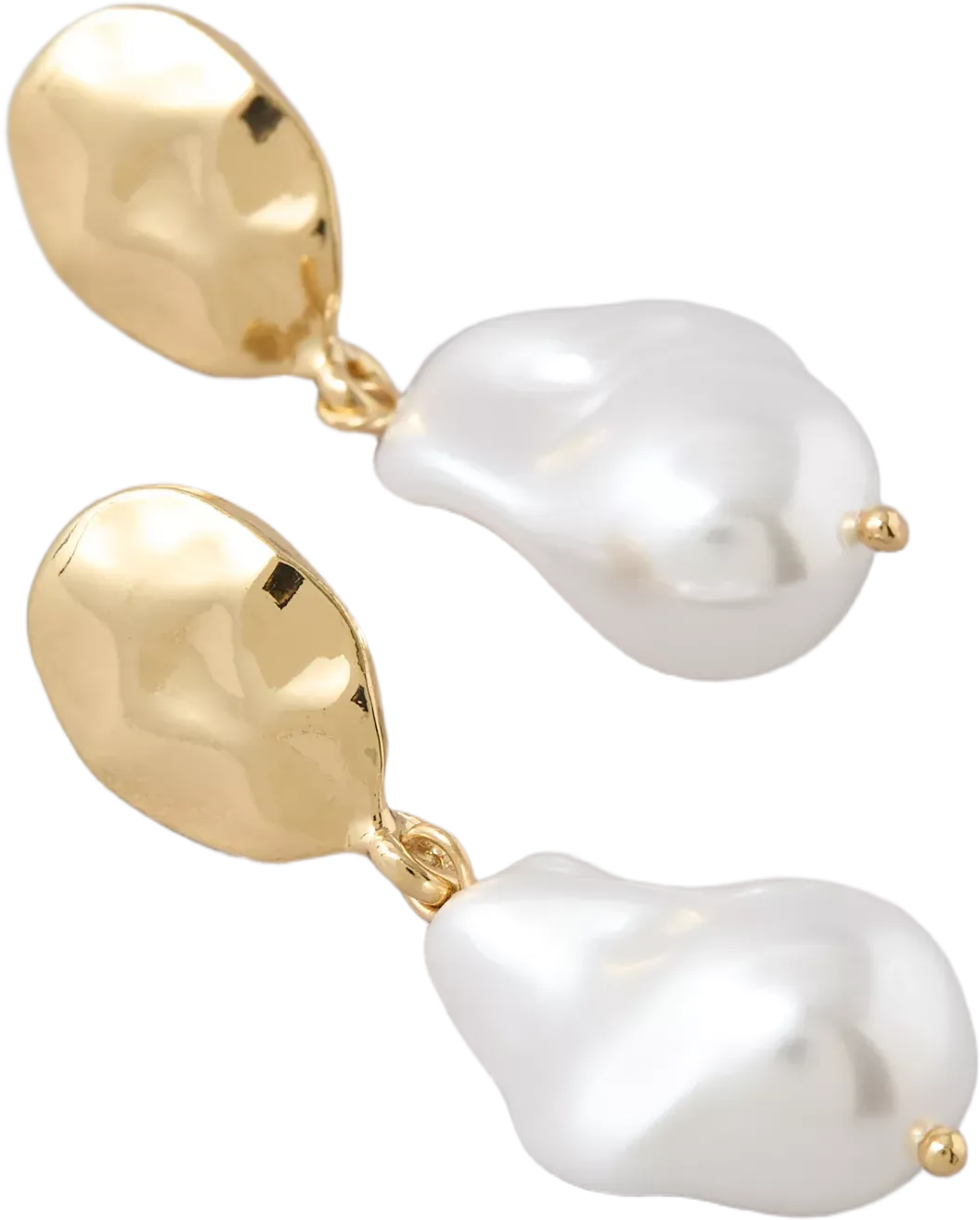 AEO Hammered Pearl Drop Earrings