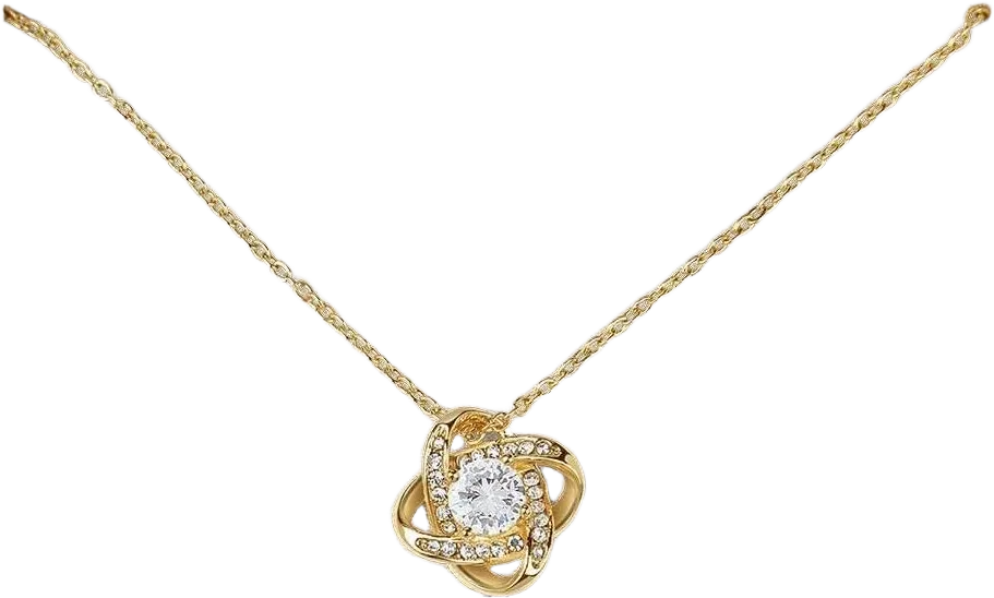 Personalized Titi Necklace From Niece Nephew I've Loved You My Whole Life Floral Titi Birthday Mothers Day Christmas Customized Message Card Love Knot 18K Yellow Gold Titi 245