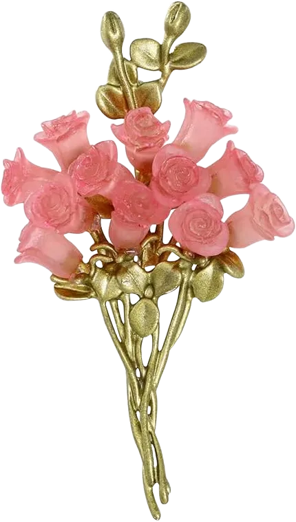 Floral Brooch for Women Vintage Flower Pin for Women's Clothing Dresses Coats and Scarves Perfect Gifts for Weddings Parties and Daily Wear Rose Bouquet