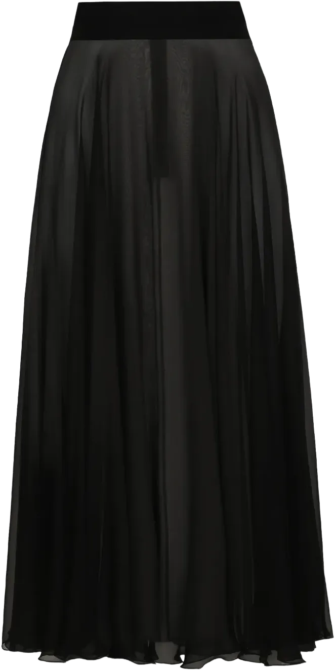 Alida bead-embellished pleated silk crepe de chine midi wrap skirt