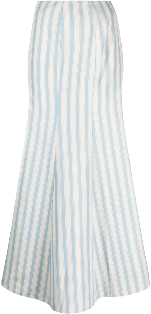 stripe-print maxi skirt