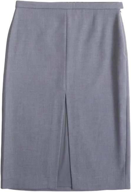 Mid Rise Pencil Skirt
