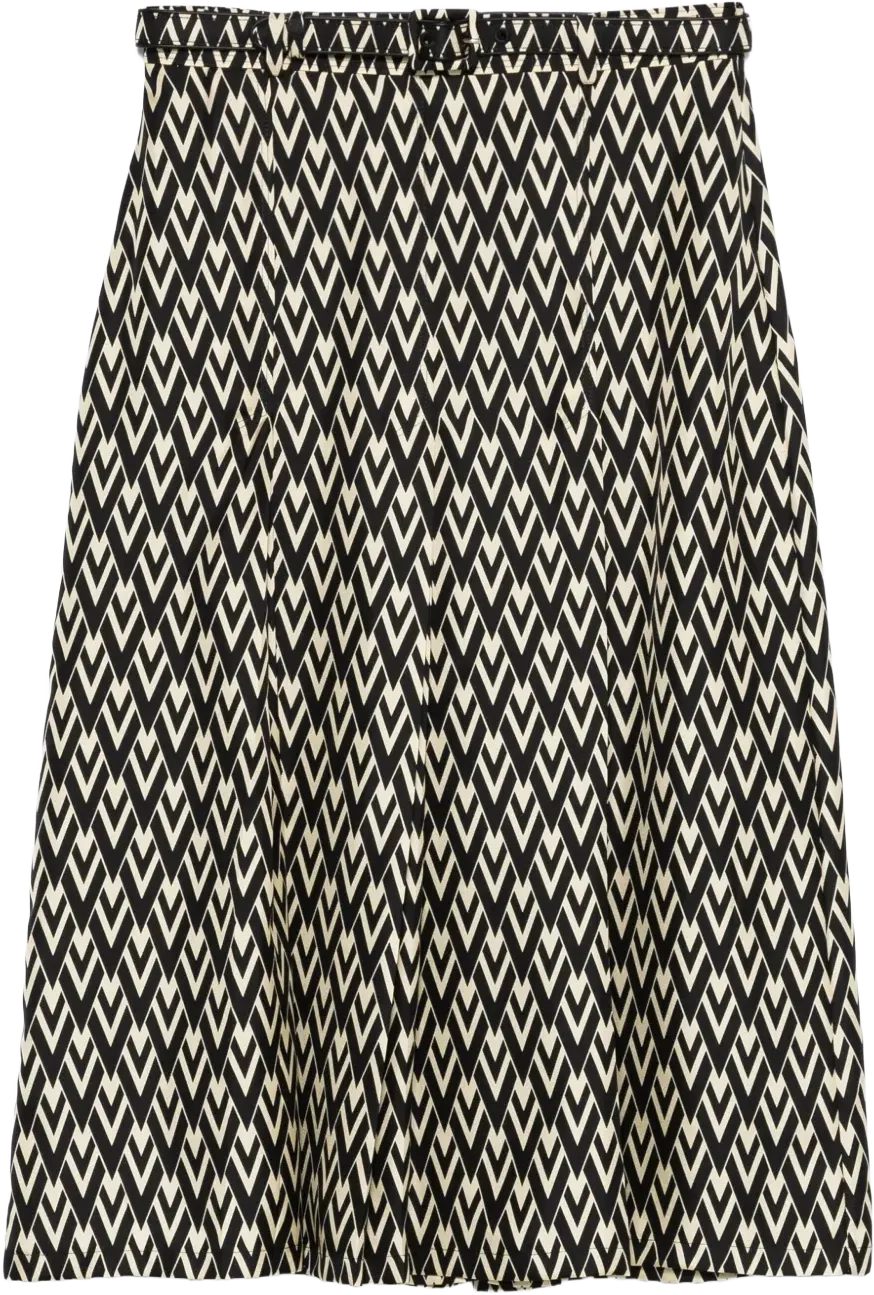 logo-print midi skirt