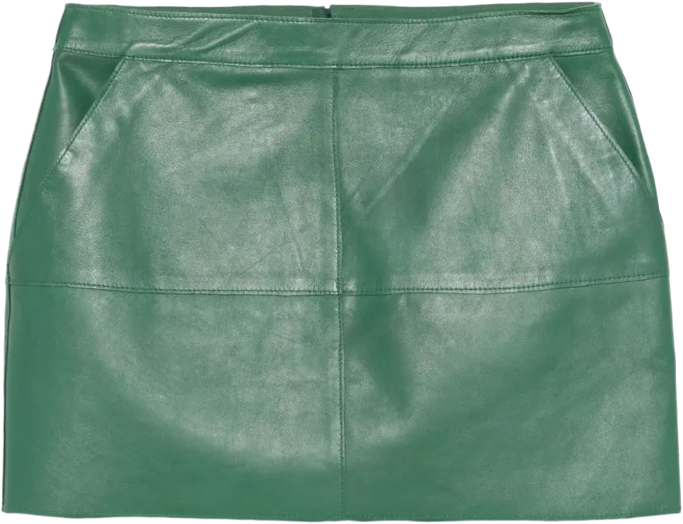 leather mini skirt