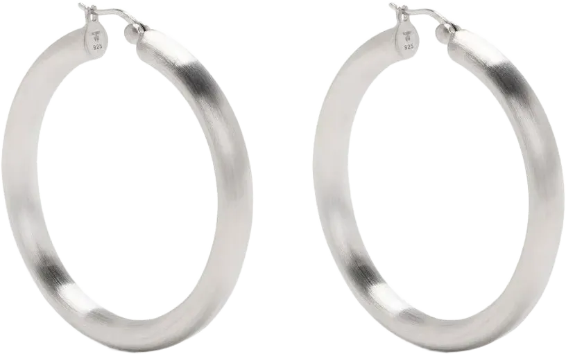 Classic Thick Satin XL hoop earrings